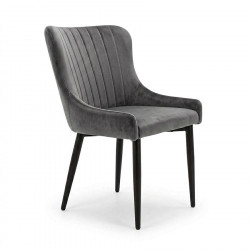 Maria Dining Chair Grey Velvet
